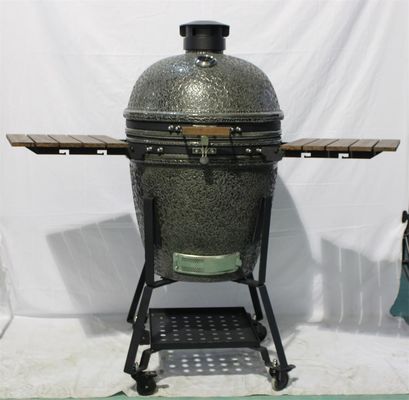 مشکی 54.6cm 21.5 اینچ سرامیک ذغال چوب BBQ چدنی