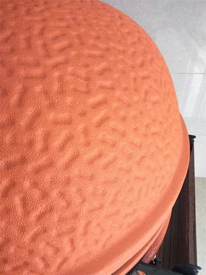 کباب سرامیکی کوره دار کبابی نارنجی شکل BBQ 54.6cm گرد