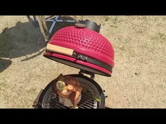 گریل کامادو زغالی شهری لولای ویژه 22 اینچ لعاب سفید کامل 57*65 سانتی متر