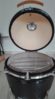 چرخ های نایلونی ذغالی قفسه و دستگیره بامبو گریل 22 اینچی